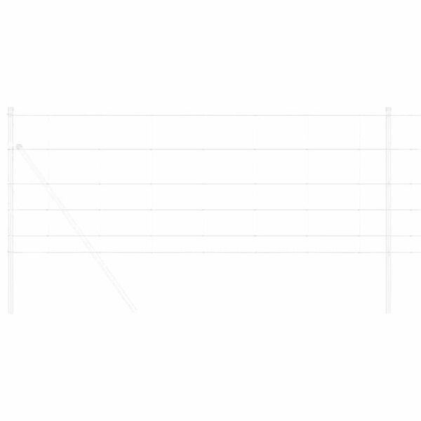 vidaXL Ganyklų tvora Sidabro 25 x 0,8 m Galvanizuotas plienas