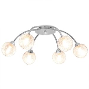 vidaXL Lubų &scaron;viestuvas su 6 LED lemputėmis G9, 240 W