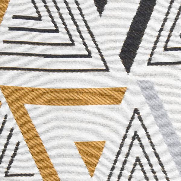 vidaXL Kilimėlis, geltonos ir pilkos spalvos, 120x180cm, medvilnė