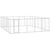 vidaXL Lauko voljeras &scaron;unims, galvanizuotas plienas, 36,3m&sup2;