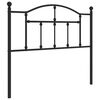 vidaXL Metalinis pakaitinis galvūgalis, juodos spalvos, 100cm