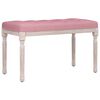 vidaXL Suoliukas, rožinės spalvos, 80x40x49cm, aksomas