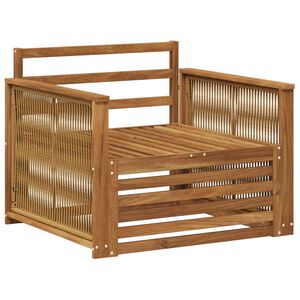 vidaXL Lauko Vidurinis Sofa Natūrali