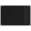 vidaXL Virtuvės užpakalinė plok&scaron;tė Juoda 90 x 60 cm grūdintas stiklas