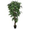 vidaXL Dirbtinis mango medis, žalios spalvos, 180 cm, 900 lapų