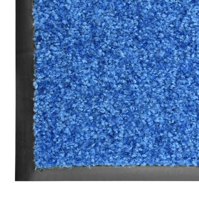 vidaXL Durų kilimėlis, mėlynos spalvos, 120x180cm, plaunamas
