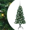vidaXL Kampinis dirbtinis Kalėdų medis Žalia 150 cm PVC ir metalas