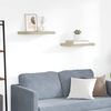 vidaXL Pakabinamos sieninės lentynos, 2vnt., ąžuolo, 50x23x3,8cm, MDF