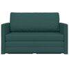 vidaXL Sofa lova 110cm Tamsiai žalia audinys