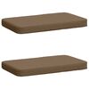 vidaXL 2 dalių suoliuko pagalvės VUGHT 2 pcs 100% poliesteris Taupe