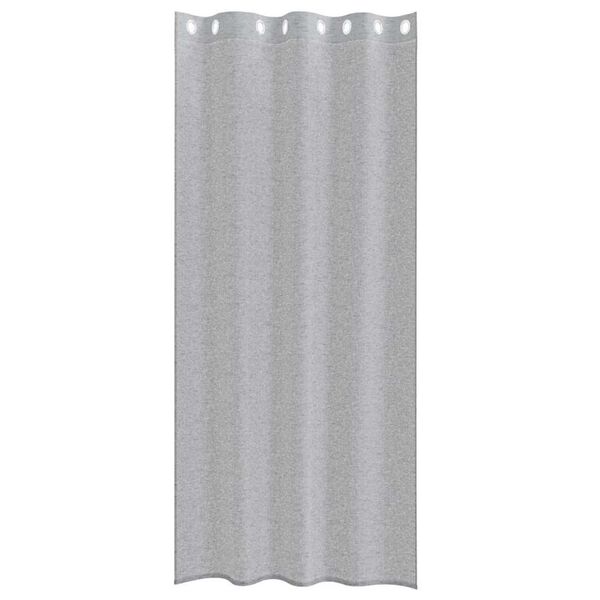 vidaXL Voile Užuolaida 2 pcs Tamsiai pilka 225 x 140 cm Poliesteris