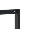 vidaXL Drabužių kabykla su batų lentyna, juoda, 113x40x157,5cm, pu&scaron;is
