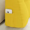 vidaXL Apsaugos Pagalvė &Scaron;viesi geltona 80 x 24 x 50 cm audinys