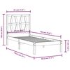 vidaXL Lovos rėmas, 75x190cm, pu&scaron;ies medienos masyvas, vienvietis