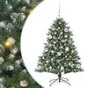 vidaXL Dirbtinė Kalėdų eglutė Žalia 120 cm PVC, plastikas ir plienas
