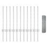 vidaXL Tvora su stulpais Sidabro 0,6 x 25 m Plienas