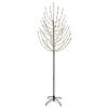 vidaXL LED Kalėdų medis Juoda 210 cm Plienas 180 LED