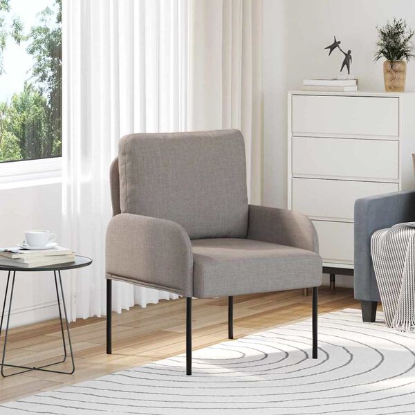 vidaXL Sofos su pagalve 55cm Taupe fanera