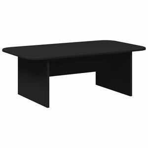 vidaXL Kavos staliukas Juoda 93 x 53 x 33 cm Apdirbta mediena