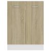 vidaXL Apatinė spintelė, “Lyon”, sonoma ąžuolo, 60x46x81, 5cm