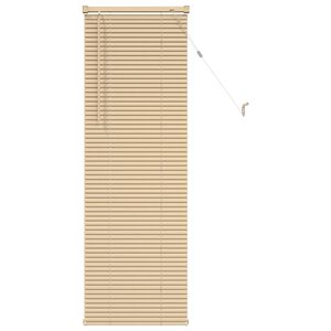 vidaXL Venecijos žaliuzės &Scaron;viesiai ruda su ra&scaron;tu 150 x 40 cm 25 mm PVC