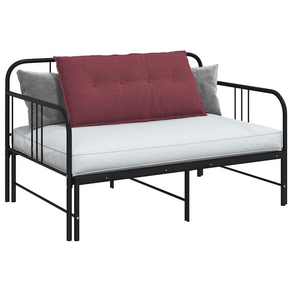 vidaXL Apsaugos Pagalvė Vyno raudona 100 x 19 x 50 cm audinys