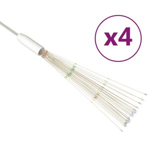 vidaXL Kalėdiniai &scaron;viestuvai fejerverkai, 4vnt., įvairių spalvų, 20cm