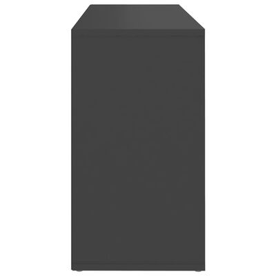 vidaXL Batų suoliukas, pilkos spalvos, 103x30x54,5cm, MDP