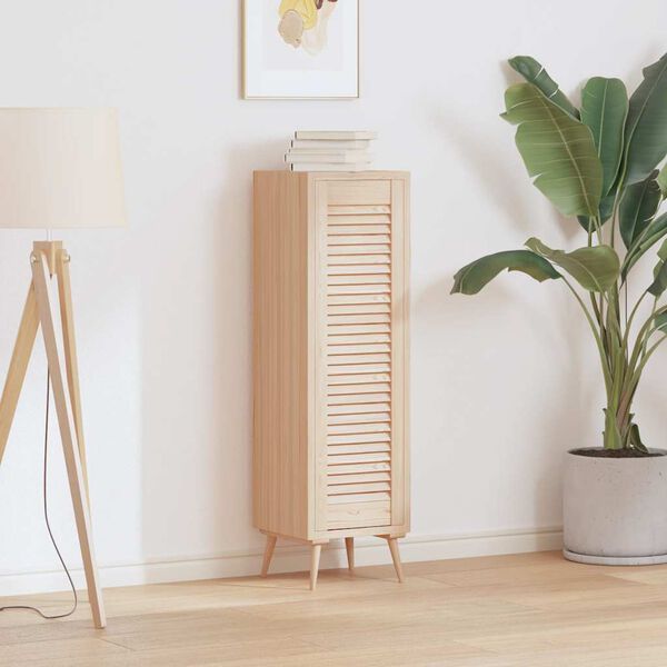 vidaXL Spintelės durelės, 99x29,5cm, pušis, žaliuzių dizaino