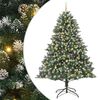 vidaXL Dirbtinė Kalėdų eglutė Žalia 240 cm PVC, plastikas ir plienas