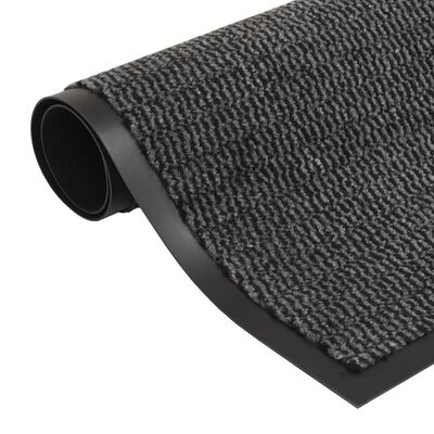 vidaXL Durų kilimėlis, kvadratinis, dygsniuotas, 120x180 cm, antracito