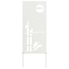 vidaXL Sodo privatumo ekranas &bdquo;Fretwork&ldquo; Balta 50 x 140 cm