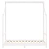 vidaXL Vaikiškos lovos rėmas, baltas, 2x(70x140)cm, pušies masyvas