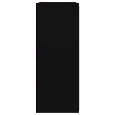 vidaXL Šoninė spintelė, juodos spalvos, 91x29,5x75cm, apdirbta mediena