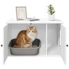 vidaXL Katės namelis Balta 85 x 55 x 50,5 cm Apdirbta mediena