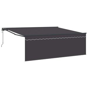 vidaXL Markizės rėmas Geltona ir balta 350 x 250 cm
