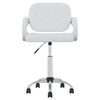 vidaXL Pasukamos valgomojo kėdės, 4vnt., baltos spalvos, dirbtinė oda