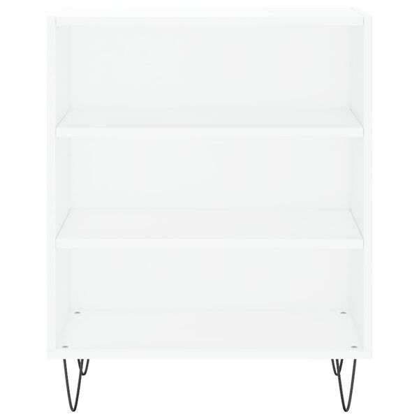 vidaXL &Scaron;oninė spintelė, baltos spalvos, 57x35x70cm, apdirbta mediena