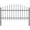 vidaXL Sodo tvora Woerden su ie&scaron;meliais, plienas, 170x125 cm, juoda
