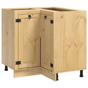 vidaXL Spintelė su stalčiais SKI Medaus Ruda 80 x 80 x 81 cm