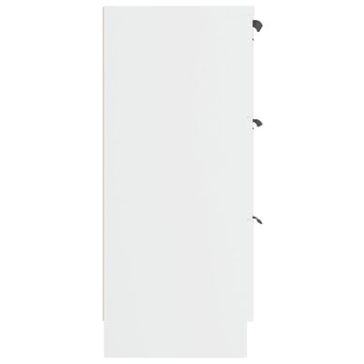 vidaXL Šoninė spintelė, baltos spalvos, 60x30x70cm, apdirbta mediena