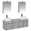 vidaXL Vonios spintos komplektas 5 pcs Pilka Sonoma 50 x 14,5 x 70 cm
