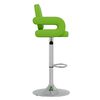 vidaXL Baro taburetės, 2vnt., žalios spalvos, dirbtinė oda