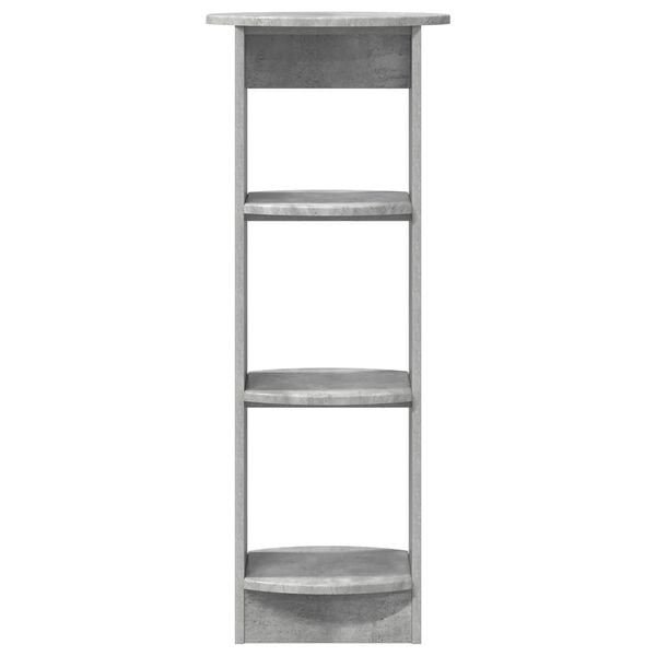 vidaXL &Scaron;oninė spintelė Betono Pilka 40 x 40 x 100 cm Dirbtinė mediena