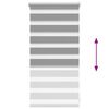 Zebra Žaliuzė, Roletas 40 x 100 cm, Pilkas