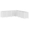 vidaXL Sodo lovelis, baltos spalvos, 160x160x53cm, PP