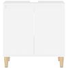 vidaXL Spintelė praustuvui, balta, 58x33x60cm, apdirbta mediena
