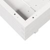 vidaXL Sodo lovelis, baltas, 80x80x26,5cm, pu&scaron;ies medienos masyvas