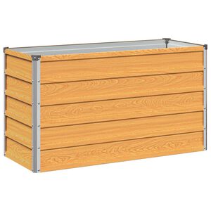 vidaXL Pakelta sodo lova Natūrali 100 x 40 x 55 cm