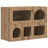 vidaXL Kabalas Amatininkų ąžuolas 80.5 x 35 x 59 cm Apdirbta mediena